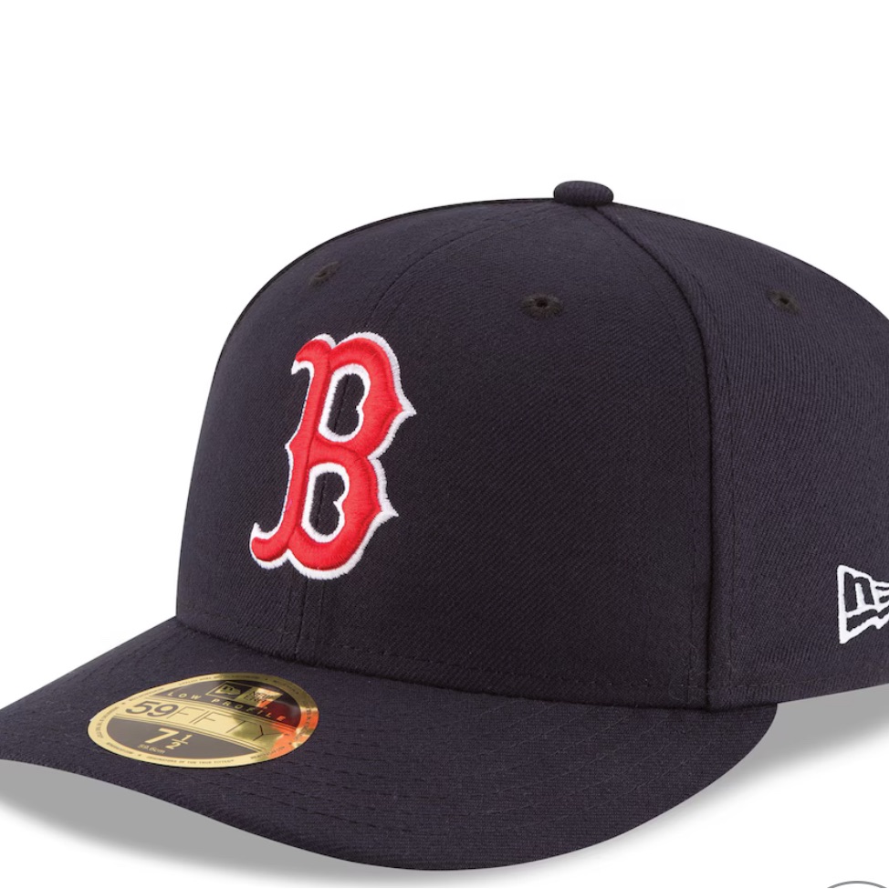 New Era Navy Cap With Red Embroidered Logo